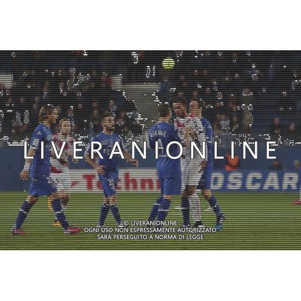 Florian MARANGE / Isaac Kiese THELIN - 24.01.2015 - Bastia / Bordeaux - 22eme journee de Ligue1 Photo : Michel Maestracci / Icon Sport *** Local Caption *** AG ALDO LIVERANI SAS ONLY ITALY *** Local Caption *** AG ALDO LIVERANI SAS ONLY ITALY