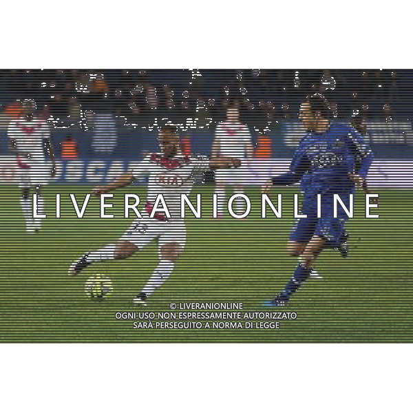 Thomas TOURE - 24.01.2015 - Bastia / Bordeaux - 22eme journee de Ligue1 Photo : Michel Maestracci / Icon Sport *** Local Caption *** AG ALDO LIVERANI SAS ONLY ITALY *** Local Caption *** AG ALDO LIVERANI SAS ONLY ITALY