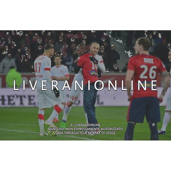 Eric ABIDAL / Dimitar BERBATOV - 24.01.2015 - Lille / Monaco - 22eme journee de Ligue1 Photo : Dave Winter / Icon Sport AG ALDO LIVERANI SAS ONLY ITALY