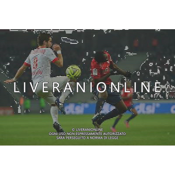 Joao MOUTINHO / Adama TRAORE - 24.01.2015 - Lille / Monaco - 22eme journee de Ligue1 Photo : Dave Winter / Icon Sport AG ALDO LIVERANI SAS ONLY ITALY