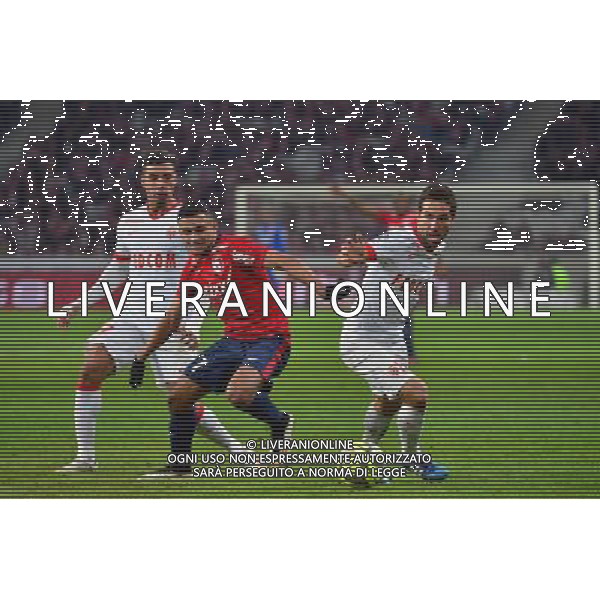 Joao MOUTINHO / Sofiane BOUFAL - 24.01.2015 - Lille / Monaco - 22eme journee de Ligue1 Photo : Dave Winter / Icon Sport AG ALDO LIVERANI SAS ONLY ITALY