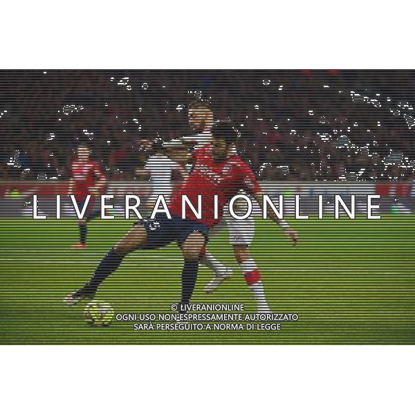 Marko BASA / Yannick FERREIRA CARRASCO - 24.01.2015 - Lille / Monaco - 22eme journee de Ligue1 Photo : Dave Winter / Icon Sport AG ALDO LIVERANI SAS ONLY ITALY