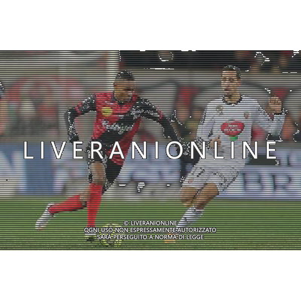 Christophe MANDANNE / Walid MESLOUB - 24.01.2015 - Guingamp / Lorient - 22eme journee de Ligue1 Photo : Vincent Michel / Icon Sport AG ALDO LIVERANI SAS ONLY ITALY