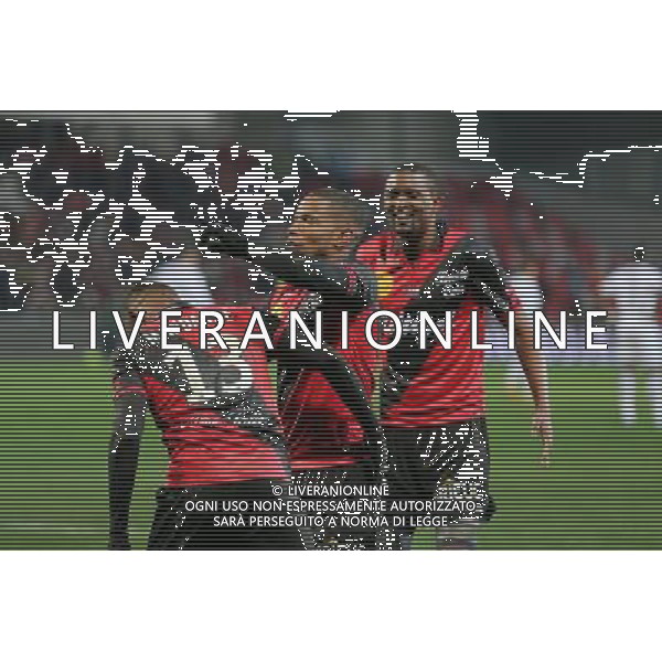 JOIE GUINGAMP / Christophe MANDANNE / Claudio BEAUVUE - 24.01.2015 - Guingamp / Lorient - 22eme journee de Ligue1 Photo : Vincent Michel / Icon Sport AG ALDO LIVERANI SAS ONLY ITALY *** Local Caption ***