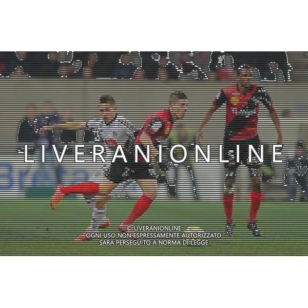 Raphael GUERREIRO / Jeremy PIED - 24.01.2015 - Guingamp / Lorient - 22eme journee de Ligue1 Photo : Vincent Michel / Icon Sport AG ALDO LIVERANI SAS ONLY ITALY *** Local Caption ***