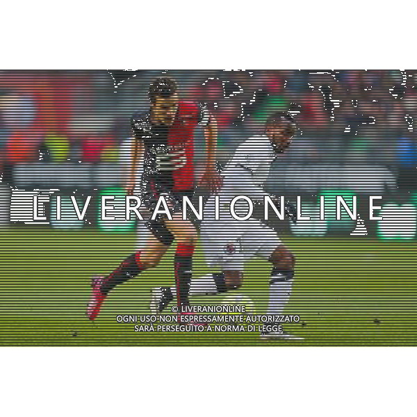Lenny NANGIS / Romain DANZE - 25.01.2015 - Rennes / Caen - 22eme journee de Ligue1 Photo : Vincent Michel / Icon Sport *** Local Caption *** AG ALDO LIVERANI SAS ONLY ITALY *** Local Caption *** AG ALDO LIVERANI SAS ONLY ITALY