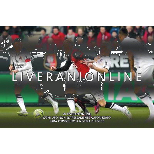 Ola TOIVONEN / Damien DA SILVA - 25.01.2015 - Rennes / Caen - 22eme journee de Ligue1 Photo : Vincent Michel / Icon Sport *** Local Caption *** AG ALDO LIVERANI SAS ONLY ITALY *** Local Caption *** AG ALDO LIVERANI SAS ONLY ITALY