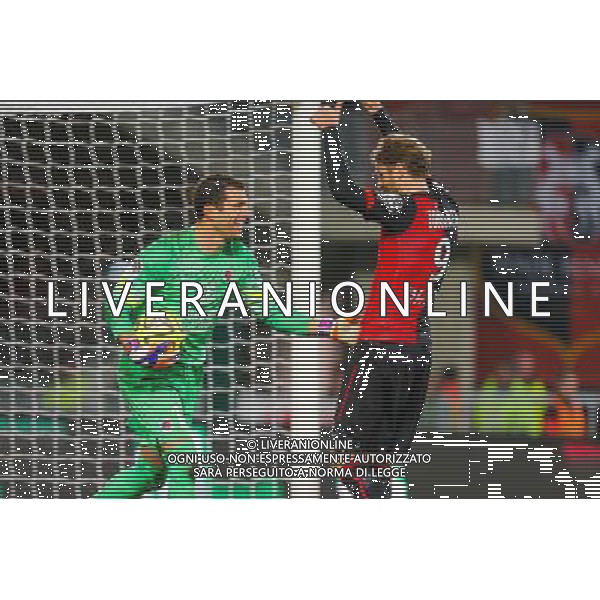 Remy VERCOUTRE / Ola Toivonen - 25.01.2015 - Rennes / Caen - 22eme journee de Ligue1 Photo : Vincent Michel / Icon Sport *** Local Caption *** AG ALDO LIVERANI SAS ONLY ITALY *** Local Caption *** AG ALDO LIVERANI SAS ONLY ITALY