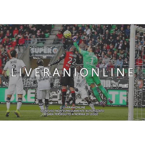 Remy VERCOUTRE / Sylvain ARMAND - 25.01.2015 - Rennes / Caen - 22eme journee de Ligue1 Photo : Vincent Michel / Icon Sport *** Local Caption *** AG ALDO LIVERANI SAS ONLY ITALY *** Local Caption *** AG ALDO LIVERANI SAS ONLY ITALY