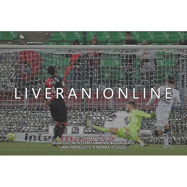 BUT Julien FERET - 25.01.2015 - Rennes / Caen - 22eme journee de Ligue1 Photo : Vincent Michel / Icon Sport AG ALDO LIVERANI SAS ONLY ITALY