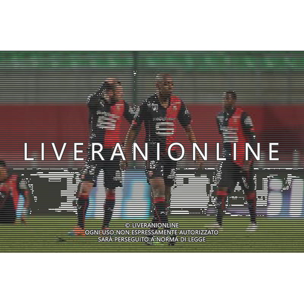 Sylvain ARMAND / Gelson FERNANDES - 25.01.2015 - Rennes / Caen - 22eme journee de Ligue1 Photo : Vincent Michel / Icon Sport AG ALDO LIVERANI SAS ONLY ITALY