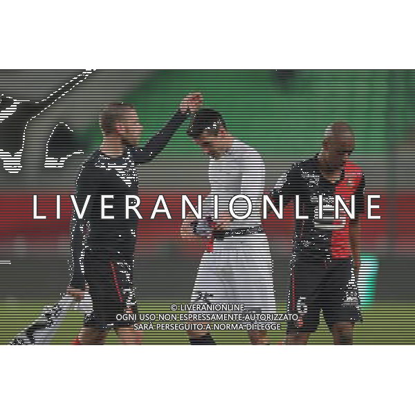 Sylvain ARMAND / Julien FERET - 25.01.2015 - Rennes / Caen - 22eme journee de Ligue1 Photo : Vincent Michel / Icon Sport AG ALDO LIVERANI SAS ONLY ITALY