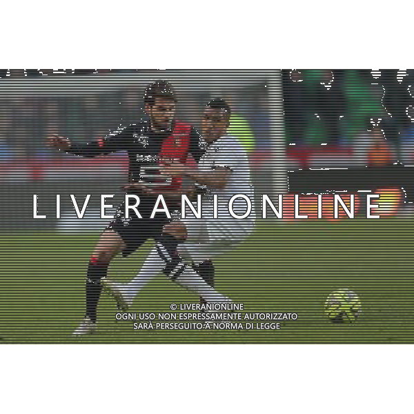 Emmanuel IMMOROU / Sanjin PRCIC - 25.01.2015 - Rennes / Caen - 22eme journee de Ligue1 Photo : Vincent Michel / Icon Sport AG ALDO LIVERANI SAS ONLY ITALY *** Local Caption ***