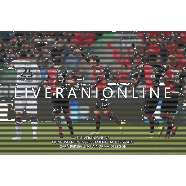 JOIE Benjamin ANDRE - 25.01.2015 - Rennes / Caen - 22eme journee de Ligue1 Photo : Vincent Michel / Icon Sport *** Local Caption *** AG ALDO LIVERANI SAS ONLY ITALY *** Local Caption *** AG ALDO LIVERANI SAS ONLY ITALY
