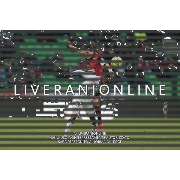 Lenny NANGIS / Romain DANZE - 25.01.2015 - Rennes / Caen - 22eme journee de Ligue1 Photo : Vincent Michel / Icon Sport AG ALDO LIVERANI SAS ONLY ITALY *** Local Caption ***