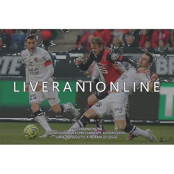 Ola TOIVONEN / Damien DA SILVA - 25.01.2015 - Rennes / Caen - 22eme journee de Ligue1 Photo : Vincent Michel / Icon Sport AG ALDO LIVERANI SAS ONLY ITALY