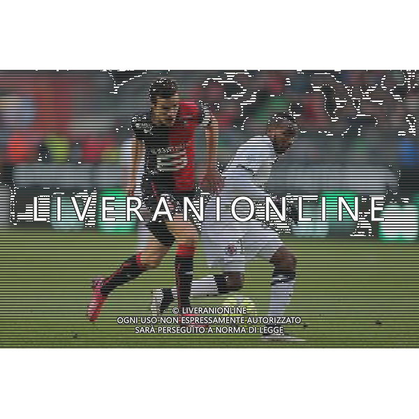 Romain DANZE / Emmanuel IMMOROU - 25.01.2015 - Rennes / Caen - 22eme journee de Ligue1 Photo : Vincent Michel / Icon Sport AG ALDO LIVERANI SAS ONLY ITALY *** Local Caption ***