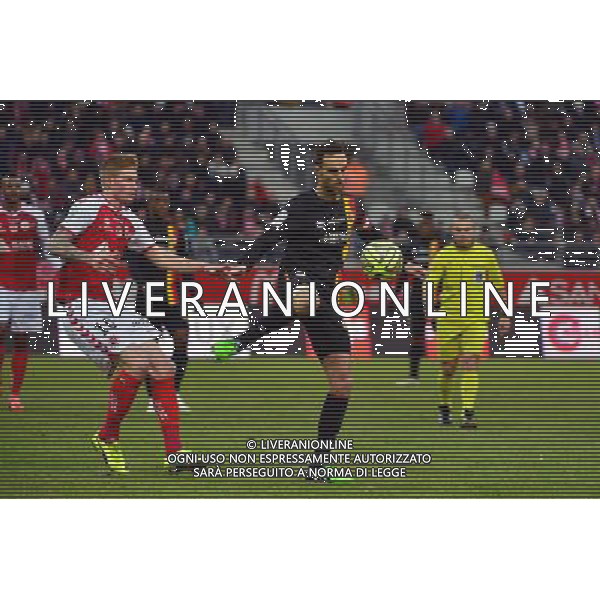 Jerome LE MOIGNE / Gaetan CHARBONNIER - 25.01.2015 - Reims / Lens - 22eme journee de Ligue1 Photo : Dave Winter / Icon Sport AG ALDO LIVERANI SAS ONLY ITALY