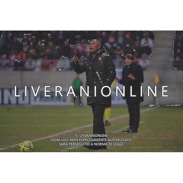 Antoine KOMBOUARE / Jean Luc VASSEUR - 25.01.2015 - Reims / Lens - 22eme journee de Ligue1 Photo : Dave Winter / Icon Sport AG ALDO LIVERANI SAS ONLY ITALY