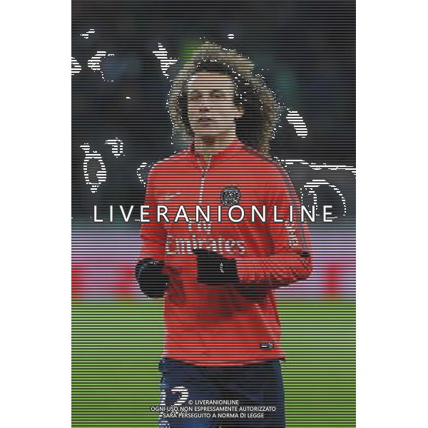 David LUIZ - 25.01.2015 - Saint Etienne / PSG - 22eme journee de Ligue1 Photo : Jean Paul Thomas / Icon Sport /Agenzia Aldo Liverani sas - ITALY ONLY - EDITORIAL USE ONLY