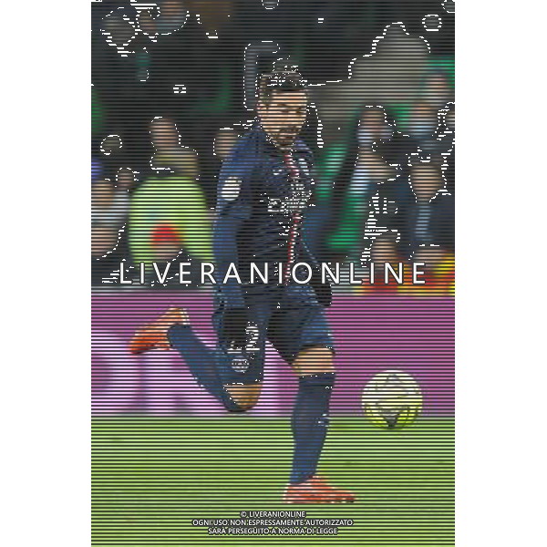 Ezequiel LAVEZZI - 25.01.2015 - Saint Etienne / PSG - 22eme journee de Ligue1 Photo : Jean Paul Thomas / Icon Sport /Agenzia Aldo Liverani sas - ITALY ONLY - EDITORIAL USE ONLY