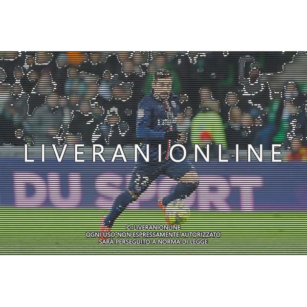 Ezequiel LAVEZZI - 25.01.2015 - Saint Etienne / PSG - 22eme journee de Ligue1 Photo : Jean Paul Thomas / Icon Sport /Agenzia Aldo Liverani sas - ITALY ONLY - EDITORIAL USE ONLY