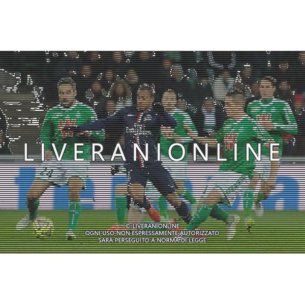 LUCAS - 25.01.2015 - Saint Etienne / PSG - 22eme journee de Ligue1 Photo : Jean Paul Thomas / Icon Sport /Agenzia Aldo Liverani sas - ITALY ONLY - EDITORIAL USE ONLY