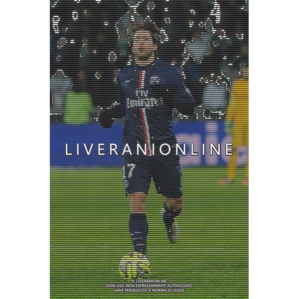 MAXWELL - 25.01.2015 - Saint Etienne / PSG - 22eme journee de Ligue1 Photo : Jean Paul Thomas / Icon Sport /Agenzia Aldo Liverani sas - ITALY ONLY - EDITORIAL USE ONLY