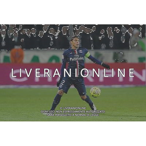 Thiago SILVA - 25.01.2015 - Saint Etienne / PSG - 22eme journee de Ligue1 Photo : Jean Paul Thomas / Icon Sport /Agenzia Aldo Liverani sas - ITALY ONLY - EDITORIAL USE ONLY