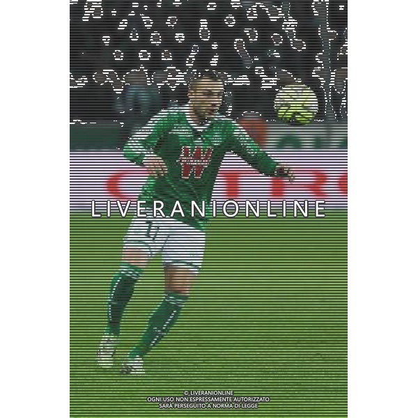 Yohan MOLLO - 25.01.2015 - Saint Etienne / PSG - 22eme journee de Ligue1 Photo : Jean Paul Thomas / Icon Sport /Agenzia Aldo Liverani sas - ITALY ONLY - EDITORIAL USE ONLY