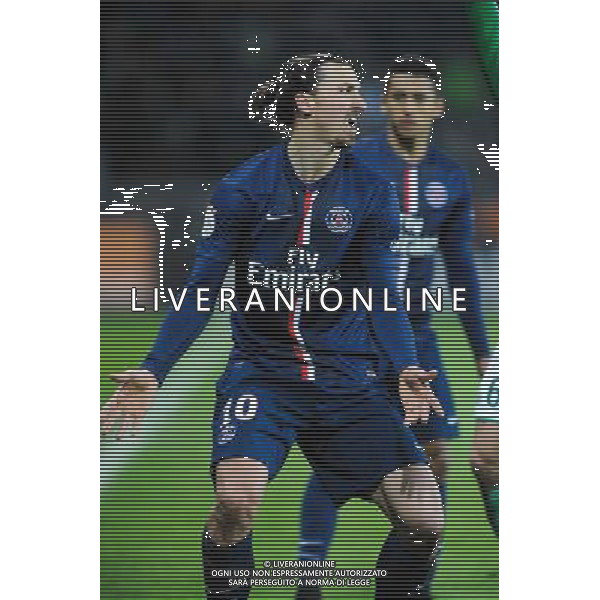 Zlatan IBRAHIMOVIC - 25.01.2015 - Saint Etienne / PSG - 22eme journee de Ligue1 Photo : Jean Paul Thomas / Icon Sport /Agenzia Aldo Liverani sas - ITALY ONLY - EDITORIAL USE ONLY