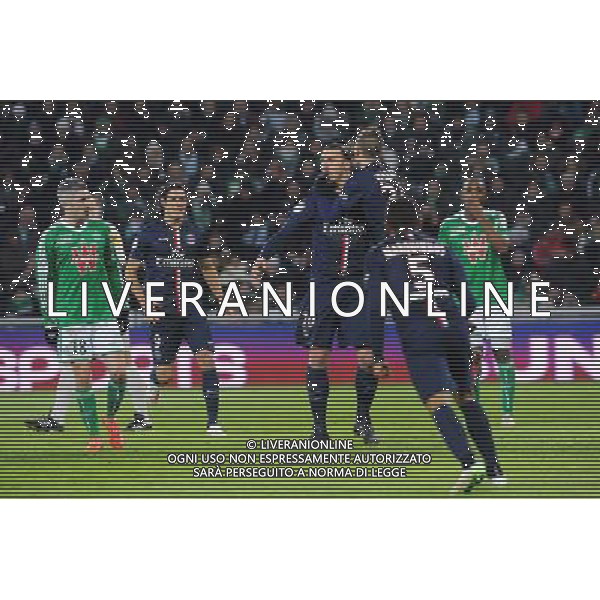 Zlatan IBRAHIMOVIC - 25.01.2015 - Saint Etienne / PSG - 22eme journee de Ligue1 Photo : Jean Paul Thomas / Icon Sport /Agenzia Aldo Liverani sas - ITALY ONLY - EDITORIAL USE ONLY