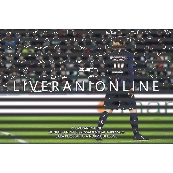 Zlatan IBRAHIMOVIC - 25.01.2015 - Saint Etienne / PSG - 22eme journee de Ligue1 Photo : Jean Paul Thomas / Icon Sport /Agenzia Aldo Liverani sas - ITALY ONLY - EDITORIAL USE ONLY
