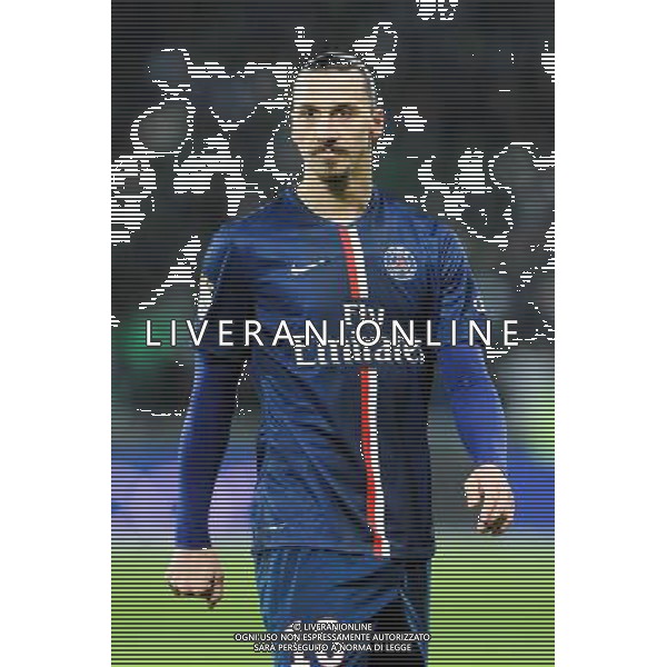 Zlatan IBRAHIMOVIC - 25.01.2015 - Saint Etienne / PSG - 22eme journee de Ligue1 Photo : Jean Paul Thomas / Icon Sport /Agenzia Aldo Liverani sas - ITALY ONLY - EDITORIAL USE ONLY