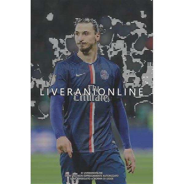Zlatan IBRAHIMOVIC - 25.01.2015 - Saint Etienne / PSG - 22eme journee de Ligue1 Photo : Jean Paul Thomas / Icon Sport /Agenzia Aldo Liverani sas - ITALY ONLY - EDITORIAL USE ONLY