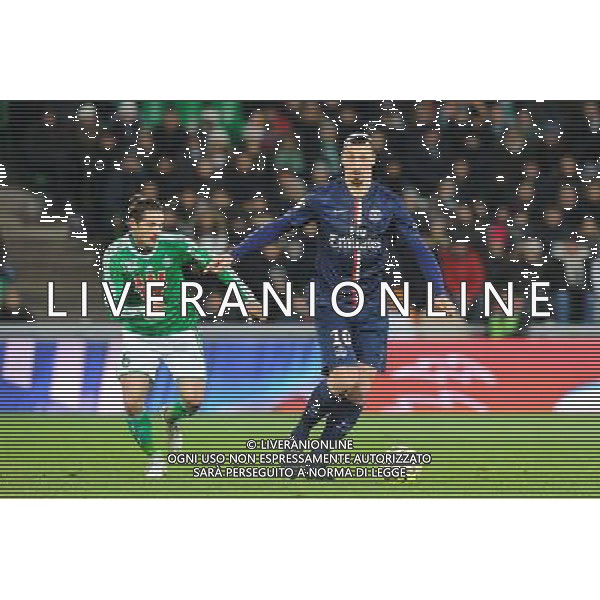 Zlatan IBRAHIMOVIC - 25.01.2015 - Saint Etienne / PSG - 22eme journee de Ligue1 Photo : Jean Paul Thomas / Icon Sport /Agenzia Aldo Liverani sas - ITALY ONLY - EDITORIAL USE ONLY