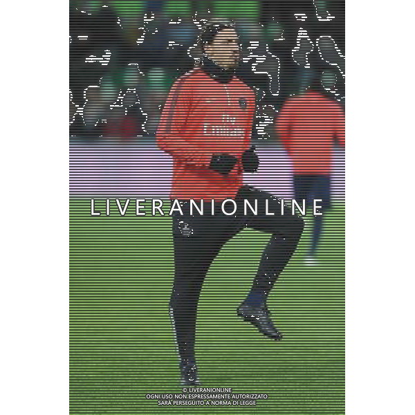 Zlatan IBRAHIMOVIC - 25.01.2015 - Saint Etienne / PSG - 22eme journee de Ligue1 Photo : Jean Paul Thomas / Icon Sport /Agenzia Aldo Liverani sas - ITALY ONLY - EDITORIAL USE ONLY