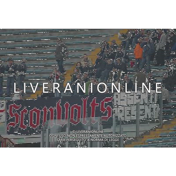 Roma 13/01/2005 Lazio-Cagliari Tim Cup 2004/2005 Nella foto: Tifo del Cagliari.* Ph Gianni Nucci/Aldo Liverani
