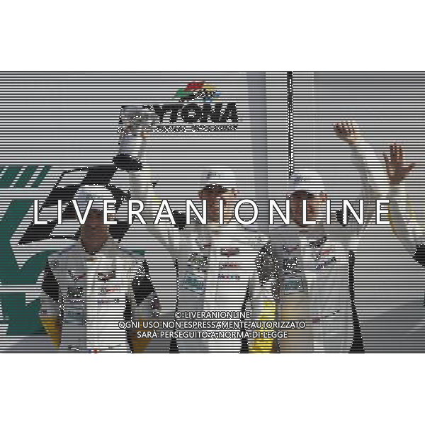 3rd GTLM Oliver Gavin (GBR) Tommy Milner (USA) Simon Pagenaud (FRA) Corvette Racing Chevrolet Corvette C7.R 25.01.2015. Rolex 24, Saturday, Victory Lane, Daytona, USA. - www.xpbimages.com, EMail: requests@xpbimages.com - copy of publication required for printed pictures. Every used picture is fee-liable. © Copyright: Trienitz / XPB Images AG ALDO LIVERANI SAS ONLY ITALY