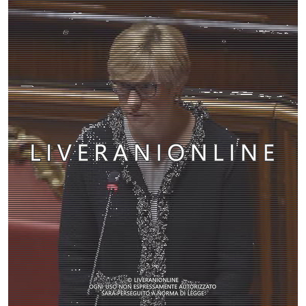 Roma - 27/01/2015 - Palazzo Madama - Informativa del Ministro della difesa sull\'incidente aereo accaduto nella base militare Nato di Albacete - nella foto: Roberta Pinotti / Ph. Fabrizio Corradetti - Ag. Aldo Liverani Sas
