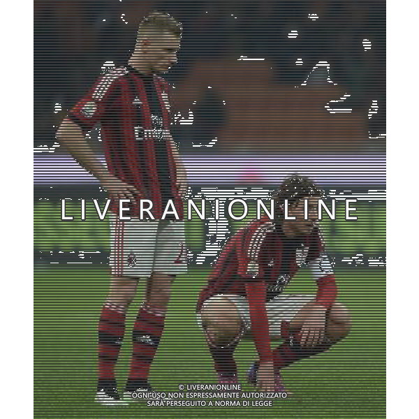 Coppa Italia TIM Cup 2014/2015 Quarti di Finale Milano - 27.01.2015 Milan-Lazio Nella Foto: ignazio abate e riccardo montolivo /Ph.Vitez-Ag. Aldo Liverani