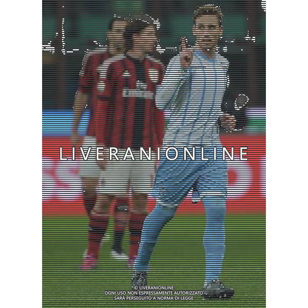 Coppa Italia TIM Cup 2014/2015 Quarti di Finale Milano - 27.01.2015 Milan-Lazio Nella Foto: esultanza dopo il gol su rigore di biglia /Ph.Vitez-Ag. Aldo Liverani