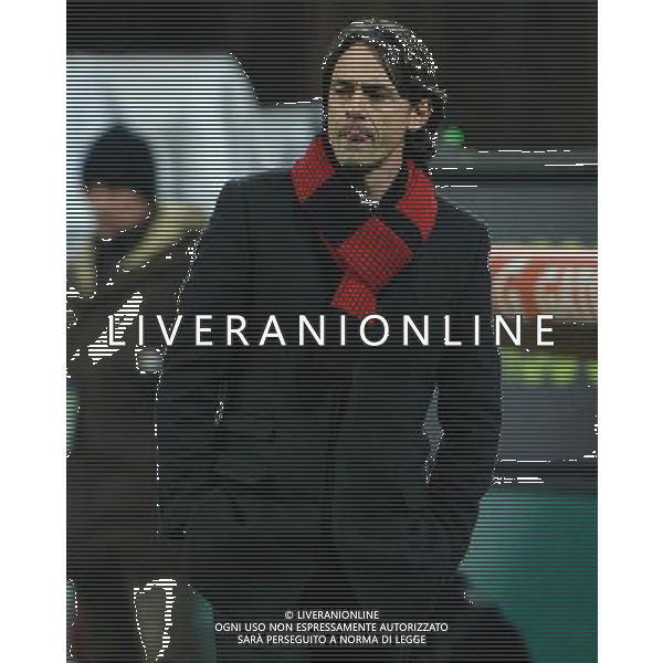 Coppa Italia TIM Cup 2014/2015 Quarti di Finale Milano - 27.01.2015 Milan-Lazio Nella Foto: filippo inzaghi /Ph.Vitez-Ag. Aldo Liverani