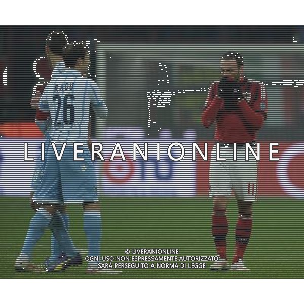 Coppa Italia TIM Cup 2014/2015 Quarti di Finale Milano - 27.01.2015 Milan-Lazio Nella Foto: la delusione di giampaolo pazzini /Ph.Vitez-Ag. Aldo Liverani