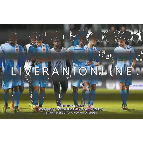 Joie groupe Brest - 26.01.2015 - Angers / Brest - 21eme journee de Ligue 2 - Photo : Vincent Michel / Icon Sport AG ALDO LIVERANI SAS ONLY ITALY