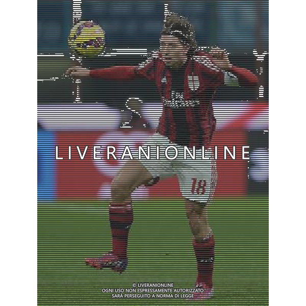 Coppa Italia TIM Cup 2014/2015 Quarti di Finale Milano - 27.01.2015 Milan-Lazio Nella Foto:Montolivo Riccardo /Ph.Vitez-Ag. Aldo Liverani