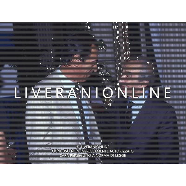 RETROSPETTIVA GIUSEPPE PRISCO AVVOCATO E VICE PRESIDENTE INTER CALCIO NELLA FOTO GIUSEPPE PRISCO AVVOCATO E VICE PRESIDENTE INTER CALCIO CON PIERO BOSCHI AG ALDO LIVERANI SAS