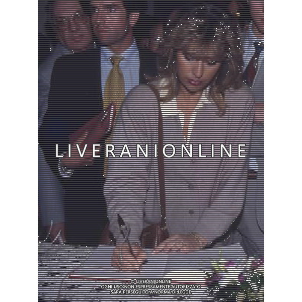 RETROSPETTIVA ALESSANDRA MUSSOLINI NELLA FOTO ALESSANDRA MUSSOLINI AG ALDO LIVERANI SAS