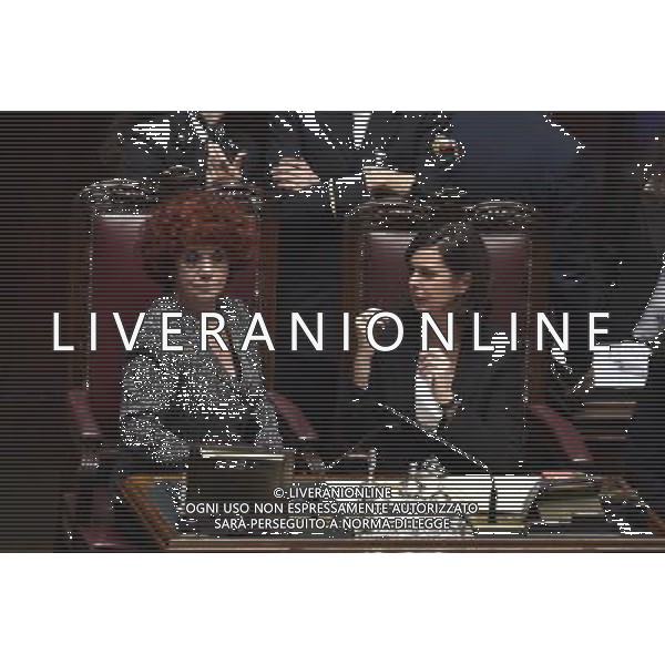 Roma - 29/01/2015 - Camera dei Deputati - Seduta comune per Elezione Presidente della Repubblica - nella foto: Valeria Fedeli e Laura Boldrini /Ph. Fabrizio Corradetti - Ag. Aldo Liverani Sas