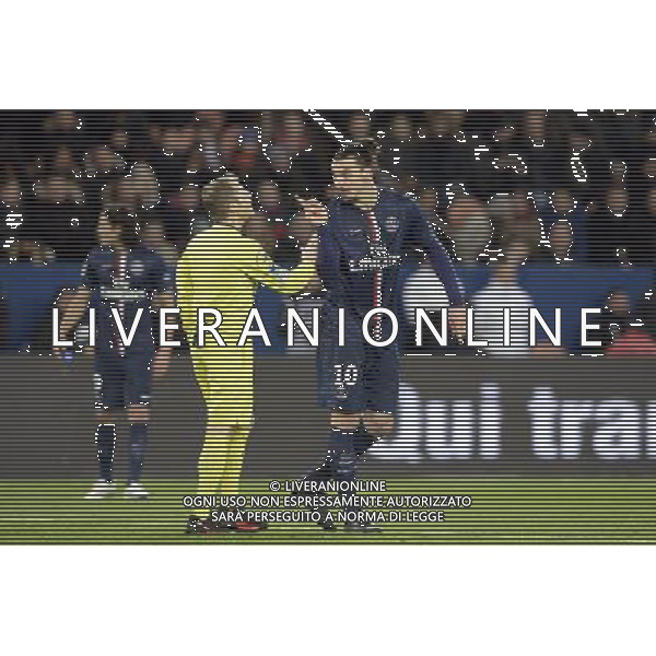 Philippe KALT / Zlatan IBRAHIMOVIC - 30.01.2015 - PSG / Rennes - 23eme journee de Ligue 1 Photo : Andre Ferreira / Icon Sport AG ALDO LIVERANI SAS ONLY ITALY